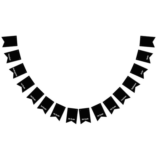 Vorschulzeit bis Hauptschulzeit Abschluss Jahre Wimpelkette (Alle)