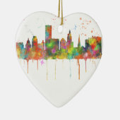 VORSEHUNG, RHODE ISLAND SKYLINE KERAMIKORNAMENT (Rechts)