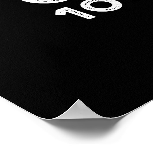 Vorsicht 100% Hotness Funny Coffee Pun Dark BG Poster (Ecke)