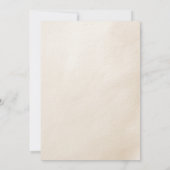 Vorsicht Abwarten Beige Geschlecht neutrale Babydu Einladung (Rückseite)