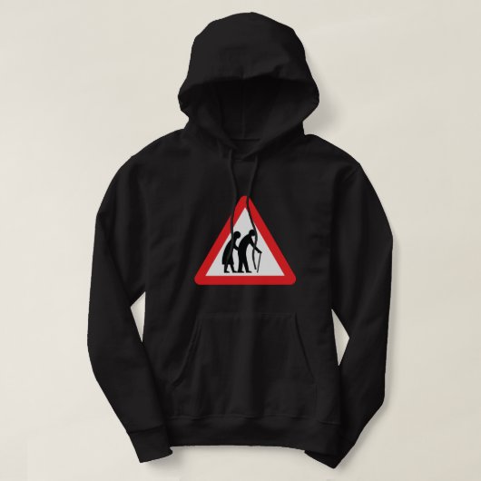 VORSICHT ältere Menschen - BRITISCHES Hoodie (Design vorne)