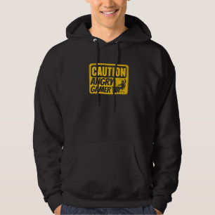 Vorsicht, Angry Gamer Video Game Player PC Console Hoodie