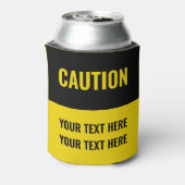 Vorsicht anpassen Gelb zeichnen Dosenkühler (Kanne Rückseite)