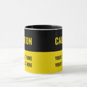 Vorsicht anpassen Gelb zeichnen Tasse (Zentrum)