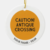 Vorsicht! Antike Überfahrt Keramik Ornament (Vorne)