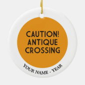 Vorsicht! Antike Überfahrt Keramik Ornament (Hinten)