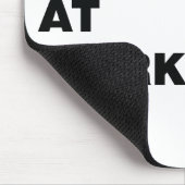 Vorsicht! Architekt bei der Arbeit Mousepad (Ecke)