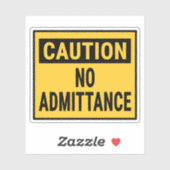 Vorsicht Aufkleber (Blatt)