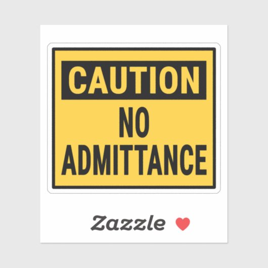 Vorsicht Aufkleber (Blatt)