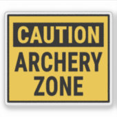 Vorsicht Aufkleber (Vorderseite)