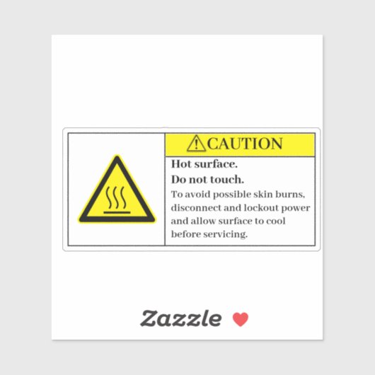 Vorsicht Aufkleber (Blatt)