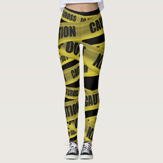 Vorsicht-Band Leggings (Vorderseite)