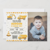 Vorsicht! Baugewerbe Einladung (Vorderseite)