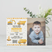 Vorsicht! Baugewerbe Einladung (Stehend Vorderseite)