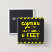 VORSICHT BEHALTEN ZURÜCK 19 METER BUTTON (Vorne & Hinten)