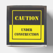 Vorsicht bei Bauzeichen Geschenkschachtel (Oben)