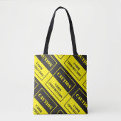 Vorsicht bei Bauzeichen Tasche (Vorderseite)