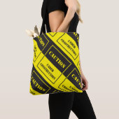 Vorsicht bei Bauzeichen Tasche (Von Nahem)