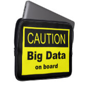 Vorsicht bei Big Data an Bord Laptopschutzhülle (Vorne Rechts)