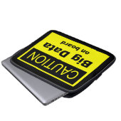 Vorsicht bei Big Data an Bord Laptopschutzhülle (Vorne Knopf)