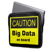 Vorsicht bei Big Data an Bord Laptopschutzhülle (Vorderseite Links)