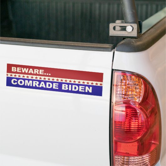 Vorsicht bei Comrade Biden Autoaufkleber (Auf Lkw)