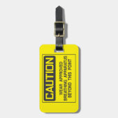 Vorsicht bei der Benutzung von Schildkröten Gepäckanhänger (Vorderseite vertikal)