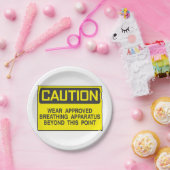 Vorsicht bei der Benutzung von Schildkröten Pappteller (Party)