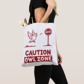 Vorsicht bei der Eule-Zone - Design der abgespielt Tasche (Von Nahem)