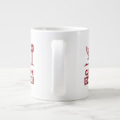 Vorsicht bei der Eule-Zone - Tasse von Spaß (Rückseite)