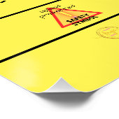 Vorsicht bei der kundenspezifischen Bausicherheit Poster (Ecke)