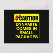 Vorsicht bei der Verwendung von Dynamit in Kleinpa Postkarte (Vorderseite)