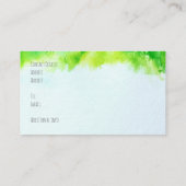 Vorsicht bei der Vorlage von Visitenkarten für bei Visitenkarte (Rückseite)