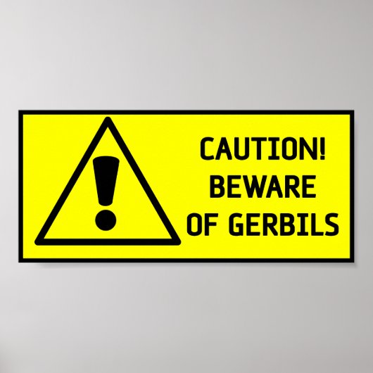 Vorsicht bei Gerbils Poster (Vorne)
