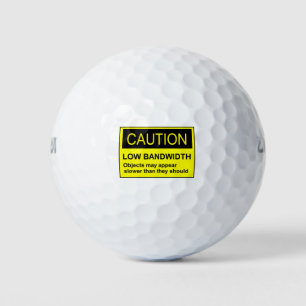 Vorsicht bei geringer Bandbreite Golfball