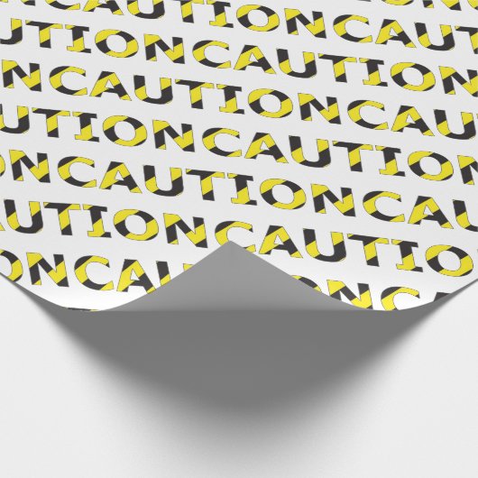 Vorsicht bei halbem Brick Wrapping Paper Geschenkpapier (Ecke)