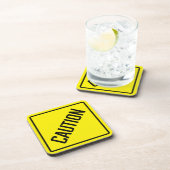 Vorsicht bei hartem Kunststoff-Untersetzer Getränkeuntersetzer (Rechte Seite)