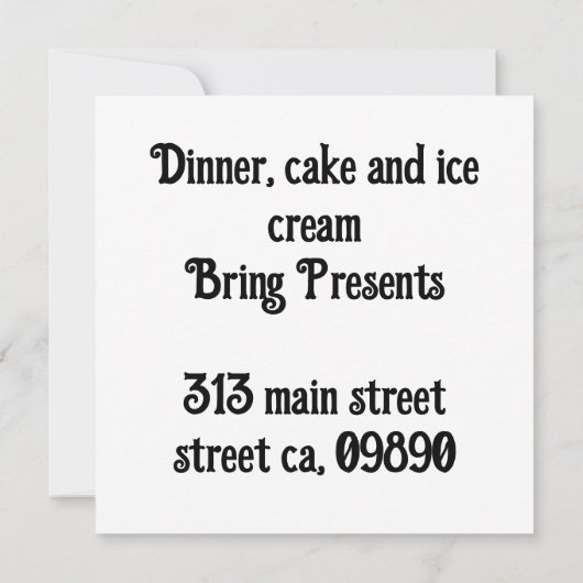 Vorsicht bei hellen Feiern mit gelbem Zeichen Einladung (Rückseite)