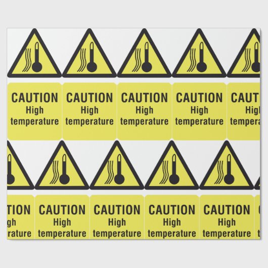 Vorsicht bei Hochtemperatur Geschenkpapier (Flach)