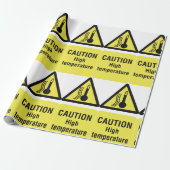 Vorsicht bei Hochtemperatur Geschenkpapier (Ungerollt)