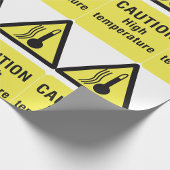 Vorsicht bei Hochtemperatur Geschenkpapier