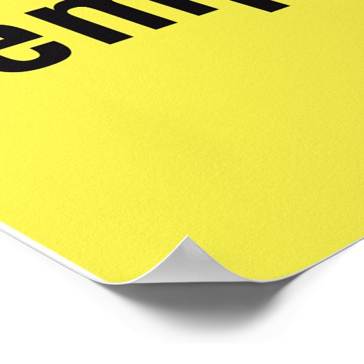 Vorsicht bei Hochtemperatur Poster (Ecke)