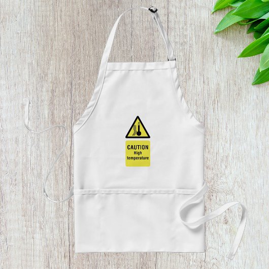 Vorsicht bei Hochtemperatur Schürze