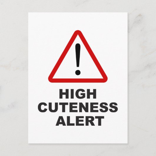 Vorsicht bei hoher Hautneigung Postkarte (Vorderseite)