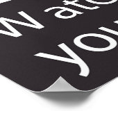 Vorsicht bei Ihrem Step-Poster Poster (Ecke)