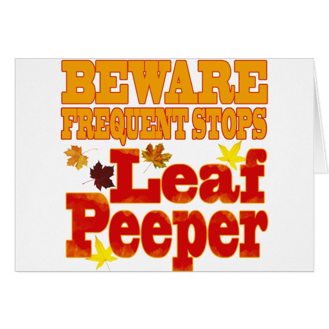 Vorsicht bei Leaf Peeper (Vorderseite (Horizontal))