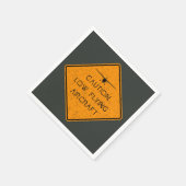 Vorsicht bei Low-Fying-✈️ Serviette (Ecke)