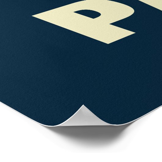 Vorsicht bei nassfarbenen Stellen - Retro für Gesu Poster (Ecke)