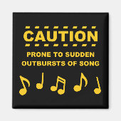 Vorsicht bei plötzlichen Ausbrüchen von Song Magnet (Vorne)