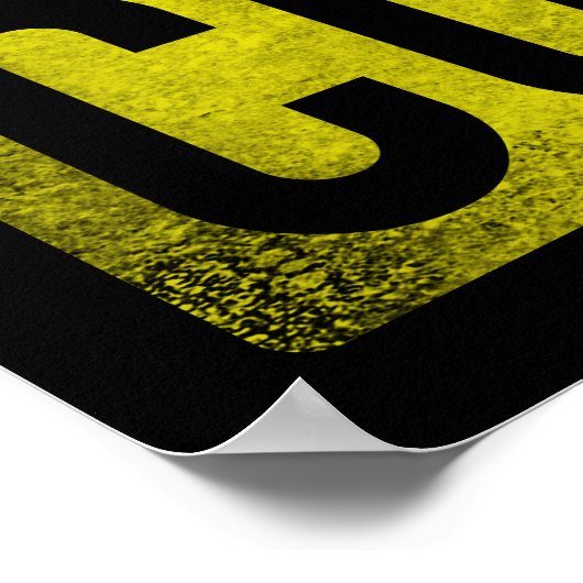 Vorsicht bei Poster mit extrem hohem Koffeingehalt (Ecke)